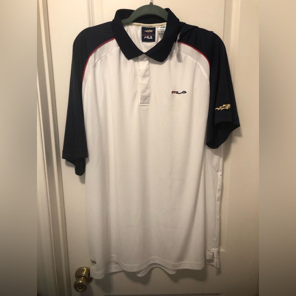 Fila Men's US Open Polo Style Performance Tennis Short Sleeve Shirt Size XL